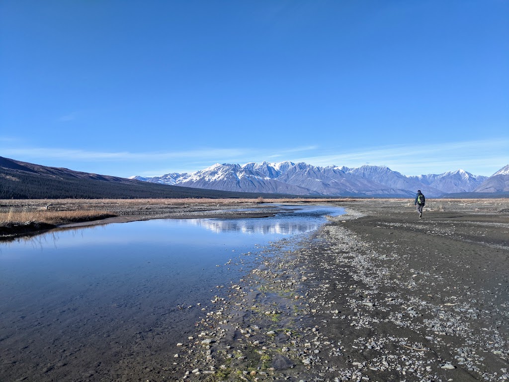 When the weather was good, we went on short walks around the cabin.